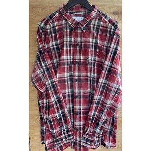 Columbia Shirt Men’s Size XXL Red Plaid Long Sleeves